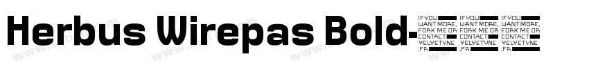Herbus Wirepas Bold字体转换